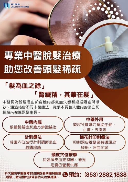 2025 traditional chinese medicine hair loss treatment poster